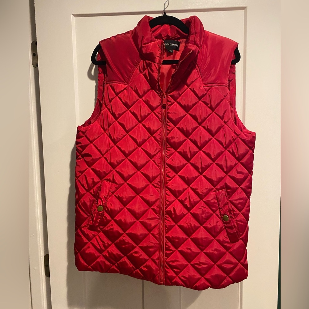 Zenana Outfitters Cherry Quilted Vest